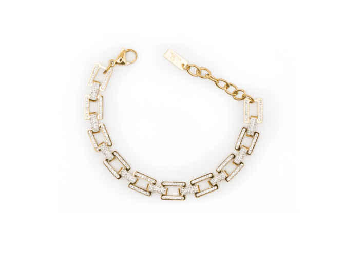 bracciale catena binario oro