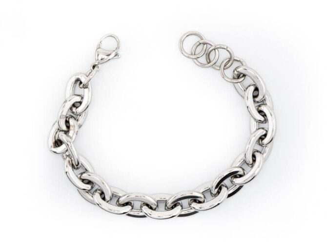bracciale catena liscia argento bracciale catena liscia argento