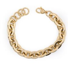 bracciale catena liscia oro