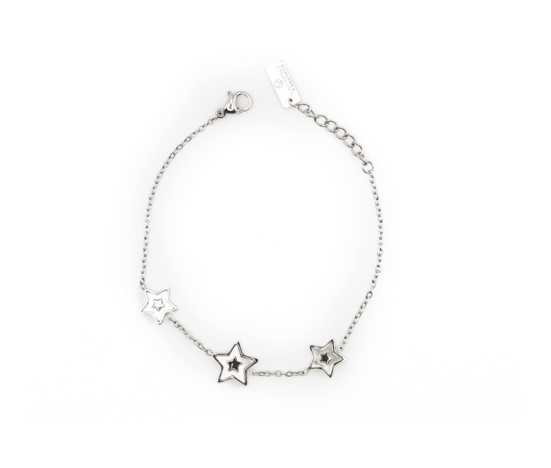 bracciale stelline argento