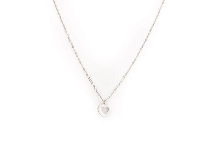 collana cuoricino strass argento collana cuoricino strass argento