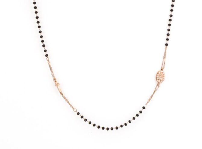 collana rosario rosè collana rosario rosè