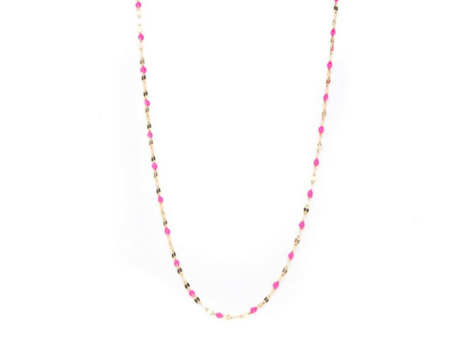 collana smaltini rosa