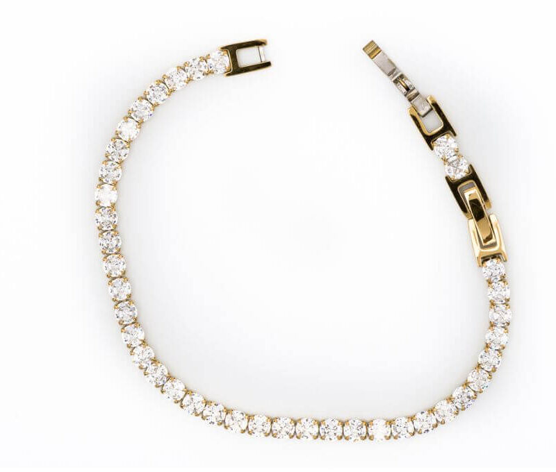 bracciale tennis maxi oro