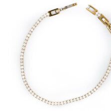 bracciale tennis sottile oro