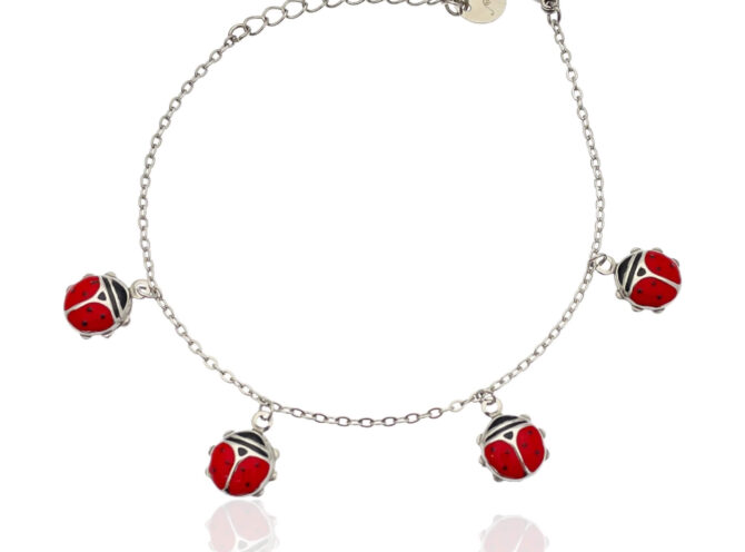 bracciale coccinelle portafortuna argento bracciale coccinelle portafortuna argento