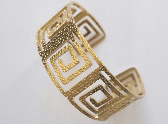 bracciale rigido quadri oro bracciale rigido quadri oro