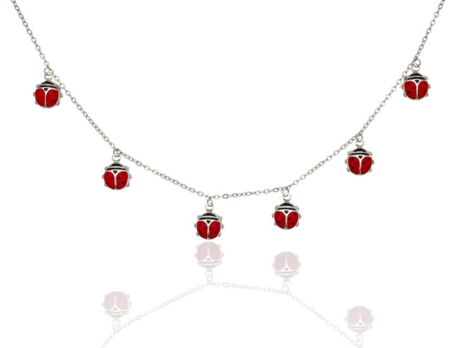 collana coccinelle portafortuna argento collana coccinelle portafortuna argento
