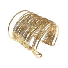 bracciale in acciaio millefili oro