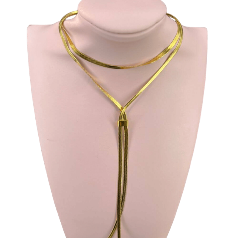 collana cravattina snake oro