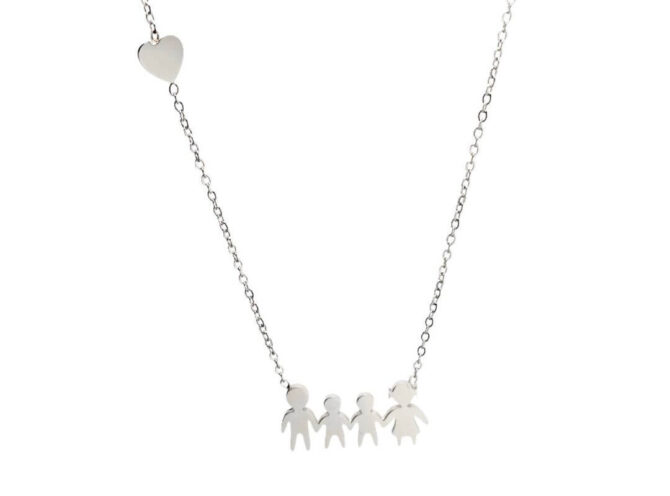 collana family in acciaio collana family in acciaio