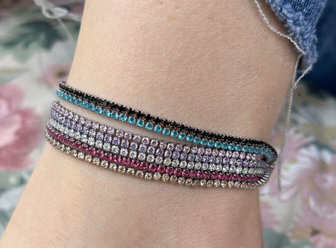 cavigliere tennis fine in acciaio cavigliere tennis fine in acciaio