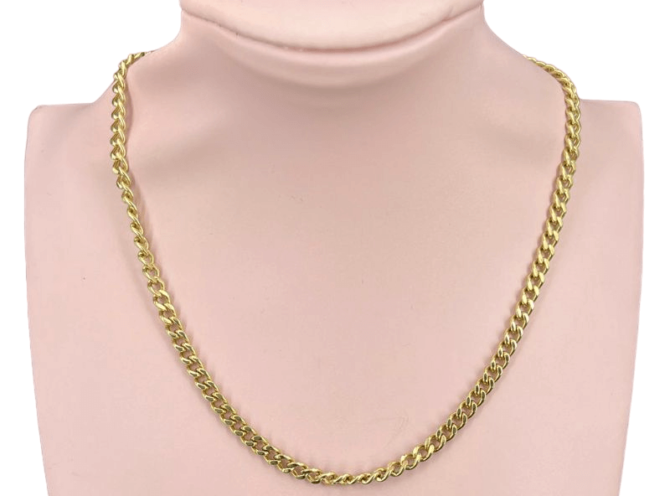 collana catena oro acciaio collana catena oro acciaio