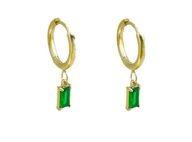 orecchini in acciaio baguette orecchini in acciaio baguette