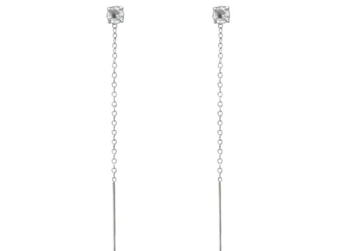 orecchini saliscendi in acciaio orecchini saliscendi in acciaio