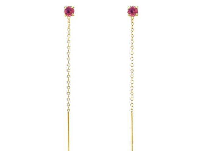 orecchini saliscendi in acciaio orecchini saliscendi in acciaio