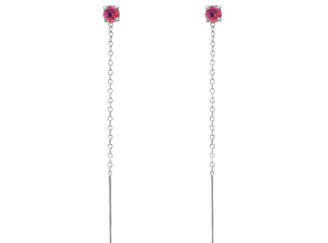 orecchini saliscendi in acciaio orecchini saliscendi in acciaio