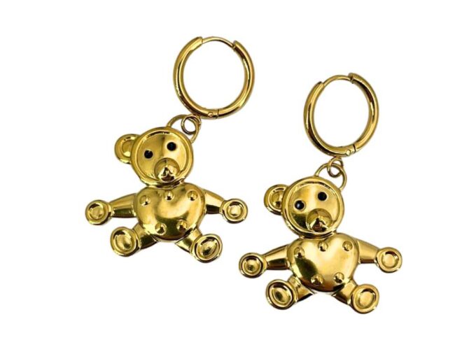 orecchini acciaio orsetto orecchini acciaio orsetto