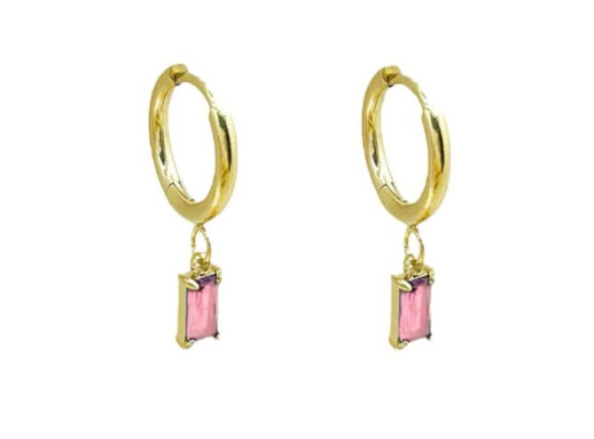 orecchini in acciaio baguette orecchini in acciaio baguette