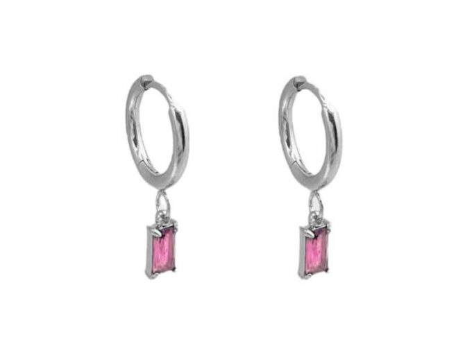 orecchini in acciaio baguette orecchini in acciaio baguette