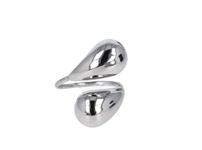 anello acciaio doppia goccia anello acciaio doppia goccia