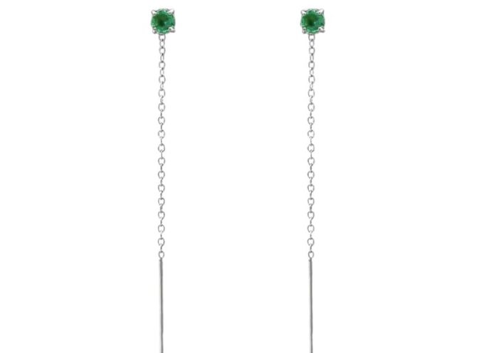 orecchini saliscendi in acciaio orecchini saliscendi in acciaio