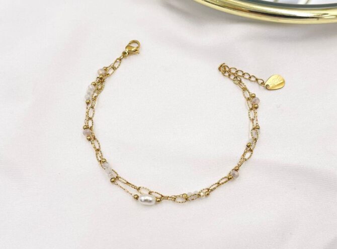 bracciale acciaio perline colorate bracciale acciaio perline colorate