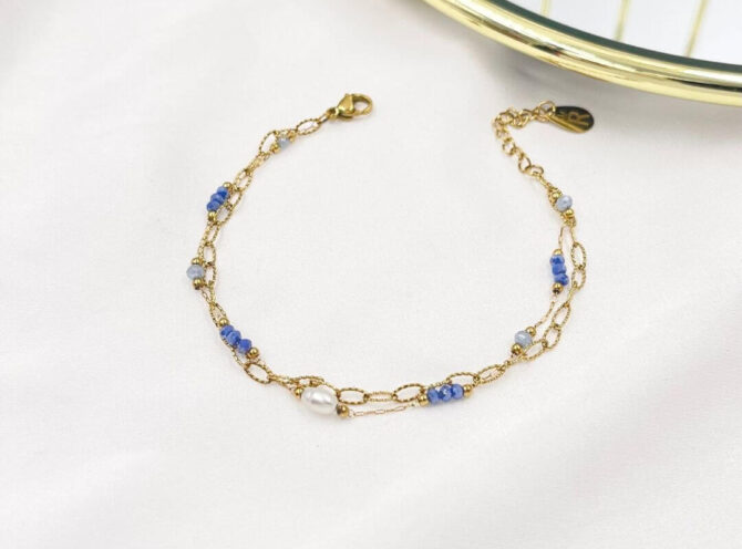 bracciale acciaio perline colorate bracciale acciaio perline colorate