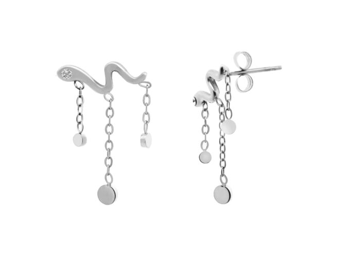 orecchini acciaio serpente orecchini acciaio serpente