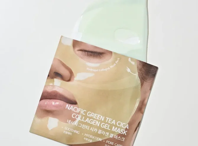 Nacific_Green_Tea_Cica_Collagen_Gel_Mask (1) maschera al collagene