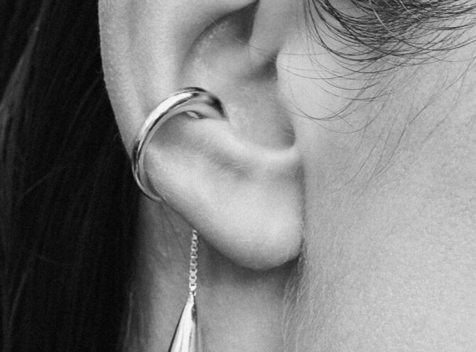 earcuff acciaio inossidabile pendente