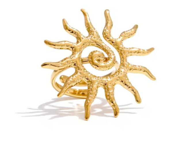 anello acciaio inossidabile sole anello acciaio inossidabile sole